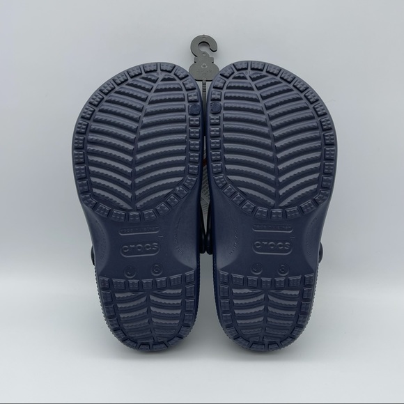 NWT Crocs Women's and Kids' Classic Clog Navy Women's 5, 6, 7, 8 Kids 3, 4, 5, 6 - Picture 2 of 5
